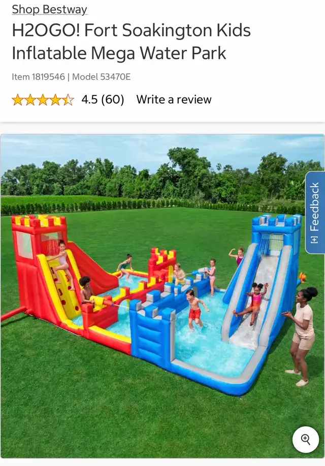 HUGE bestway water park inflateable