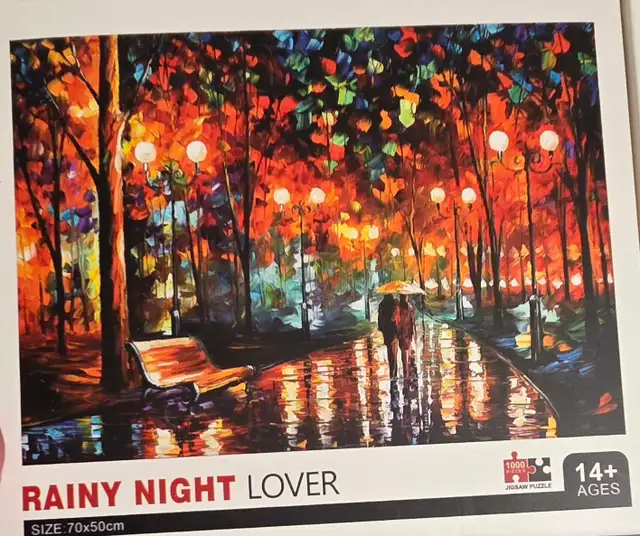 Rainy Night Lover 1000 Piece Jigsaw Puzzle