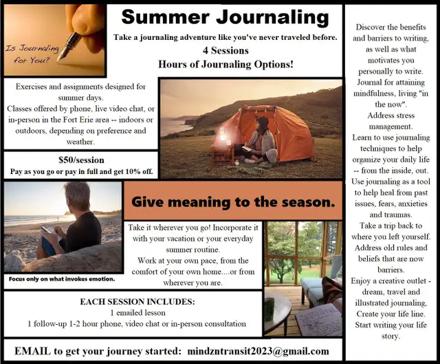 Summer Journaling Course - Virtual or In-Person