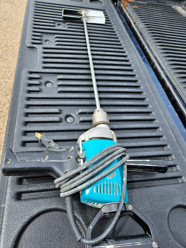 Makita 1/2 inch Drill with mixer paddle, $ 40