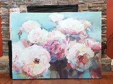 46"x34" Large Flower Canvas Wall Art. Excellent Condition - Photo 2