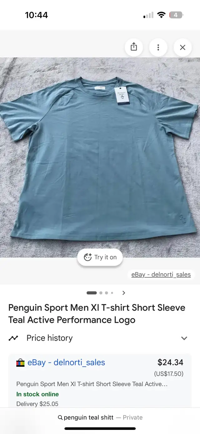 free penguin mens shirt size L