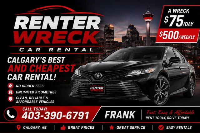 Calgary’s Best & Cheapest Car Rentals | Unlimited KM