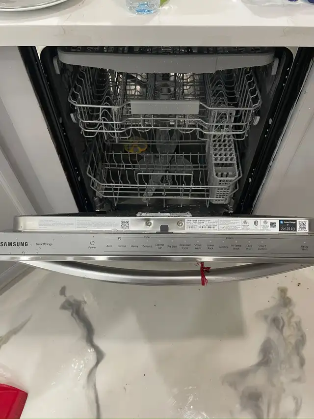 Dishwasher installation