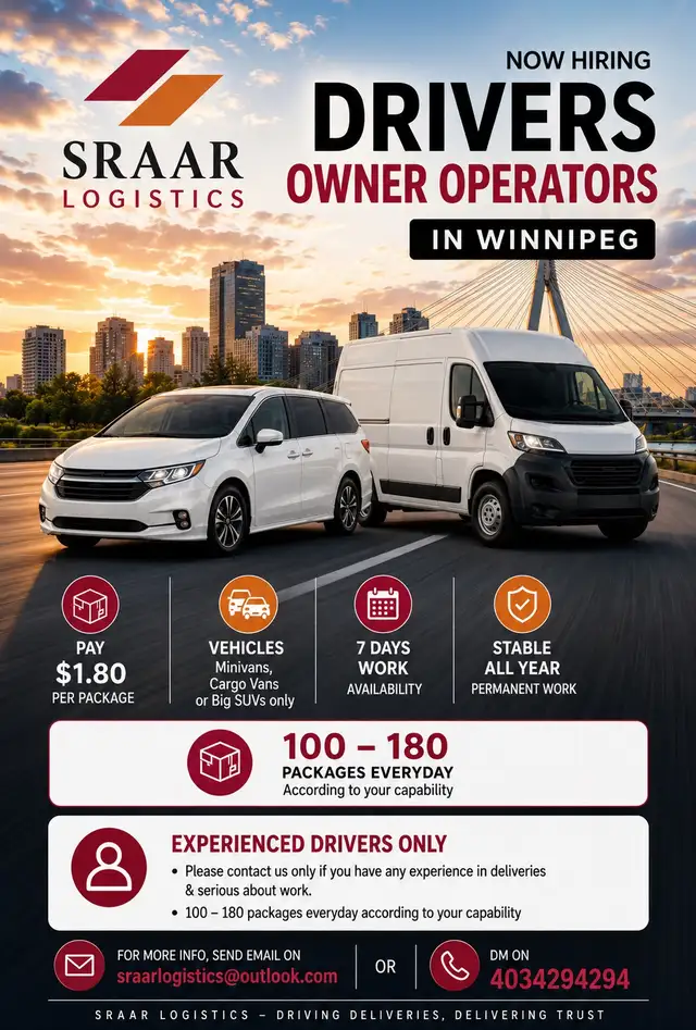 owner operators Delivery Driver