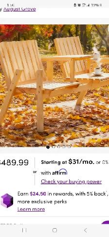 Double chair bench with built-in table for sale - Photo 4