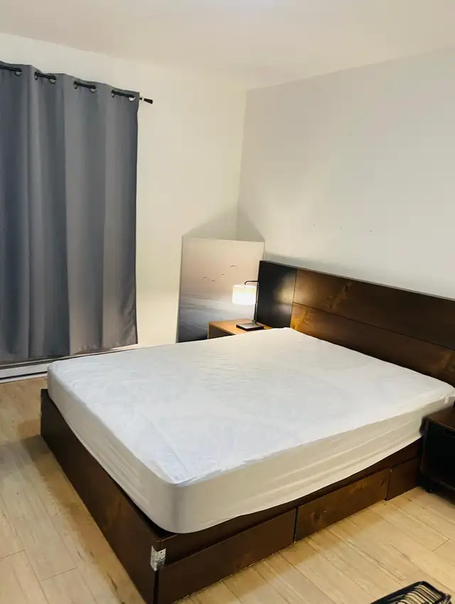 Bright,Furnished ,Metro Frontenac Rooms,Parking, Balcony,$850