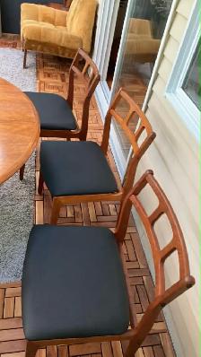 Mid century TEAK TECK. Ensemble salle à manger / GRANDE Table - Photo 5