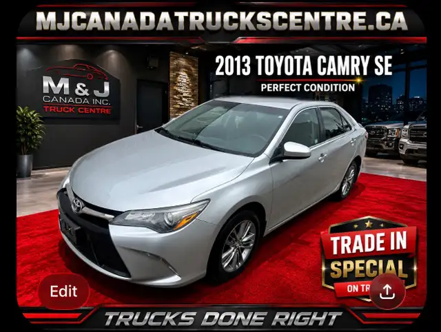 2017 Toyota Camry SE - Trade In Special