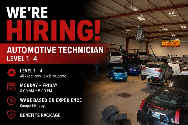 level 1-4 Automotive Technican Wanted