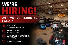 level 1-4 Automotive Technican Wanted