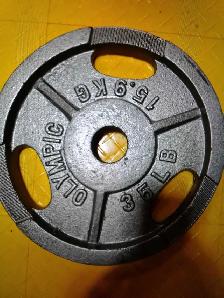 2x 35 pounds tri-grip Olympic plates - $75 or trade