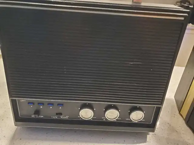 two portable 8-track machines