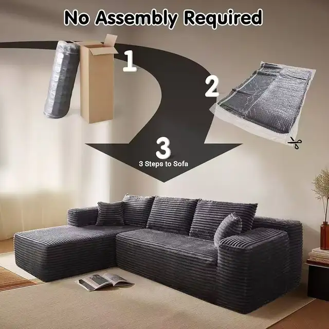 Brand New Modern Sectional Compressed Sofa Special $299