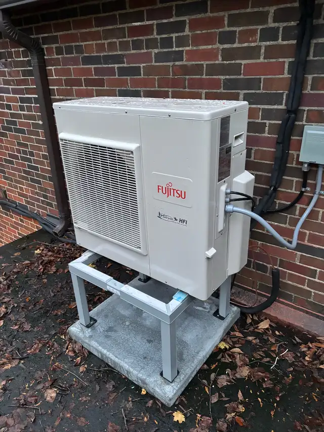 Ductless air conditioner installation