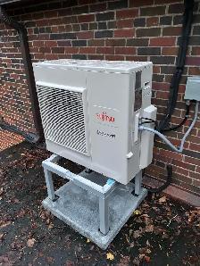 Ductless air conditioner installation