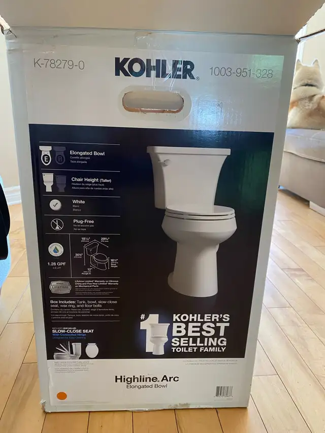 toilette allongée neuve à vendre
