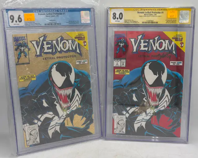 CGC Graded Venom: Lethal Protector #1 Gold Edition & Signed Copy