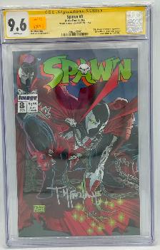 Signed & CGC Graded (9.6) Spawn #8 Comic - Todd Macfarlane