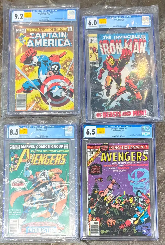 CGC Graded Avengers, Ironman, & Captain America Comic(s)