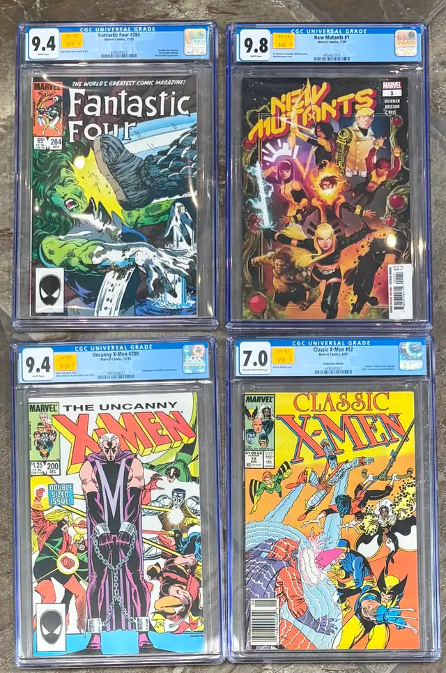 CGC Graded X-Men, New Mutants, & Fantastic Four Comic(s)