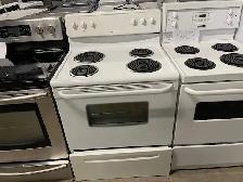 Cuisinière blanche ronds serpentins Frigidaire