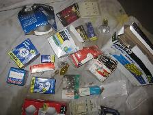 VARIOUS ELECTRICAL PARTS BOXES SWITCHES PLUGS LIGHT BULBS - Photo 2