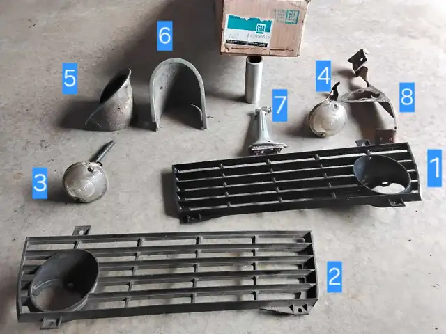 Corvette 1968 1969 pièces GM originales vintage genuine parts