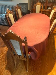 Beautiful Hardwood Dining Table and 6 Chairs - Photo 4