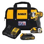 DEWALT DCF885C2 20V MAX Cordless 1/4' Impact Driver Kit - $139