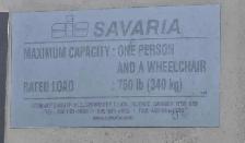 Savaria vertical platform lift (wheelchair/accessibility lift)