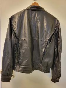Leather Motorcycle Jacket - Photo 2