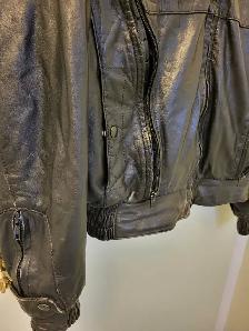 Leather Motorcycle Jacket - Photo 3