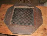 ANTIQUE JEUX DE DAME & CROKINOLE EN PIN