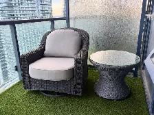 Outdoor Rocking Chair with table