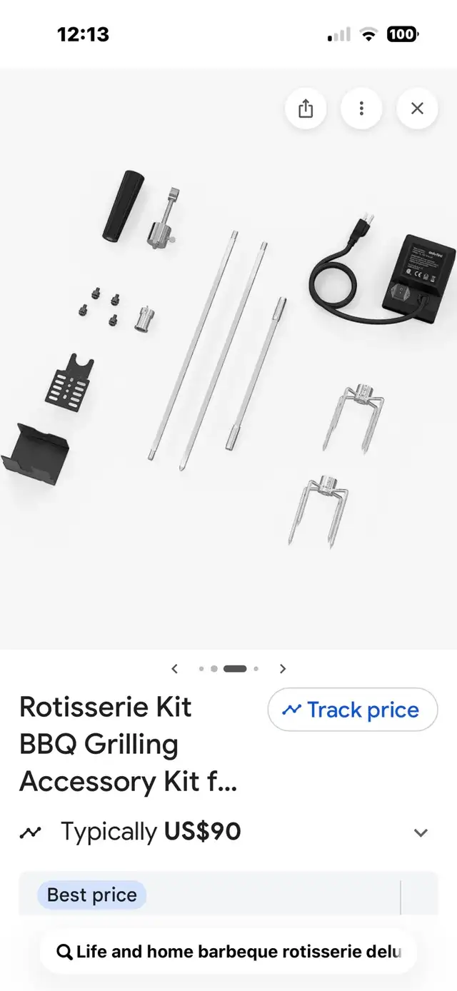 Barbeque deluxe rotisserie new