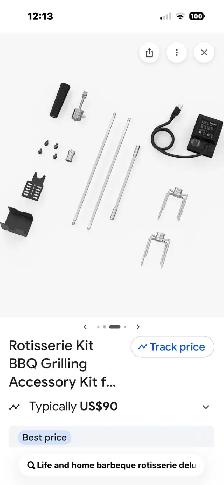 Barbeque deluxe rotisserie new