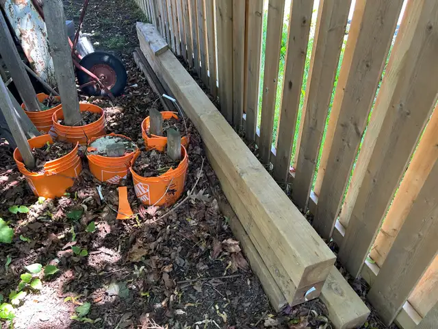 6x6 Pressure treated rails
