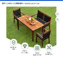 Costway 4PCS Patio Rattan Dining Furniture (NEW IN BOX) - Photo 2
