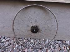 Roue de vélos arrière Vintage en acier avec engrainage 6 dents