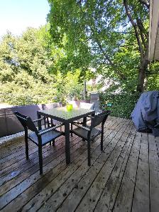 5- 1/2 avec 2 ou 3 ch grande terrasse très rare dans le quartier