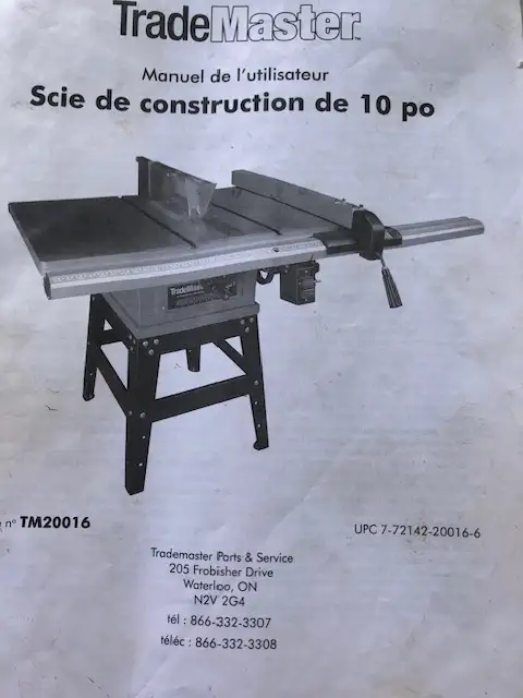 Banc de scie