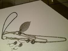 SET NEUF ARGENT: COLLIER 20'HAU BOUCLES D'OREILLES $10.00 LE SET - Photo 2