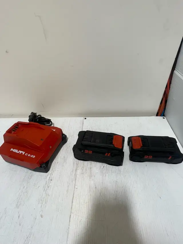 Hilti C 6-22 Charger and Two Batteries