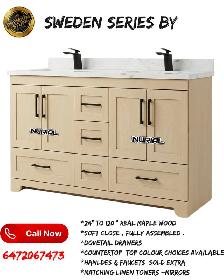 LED mirrors shower doors solid wood vanities quartz countertops - Photo 4