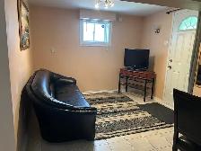 furnished 1 bed basement for rent