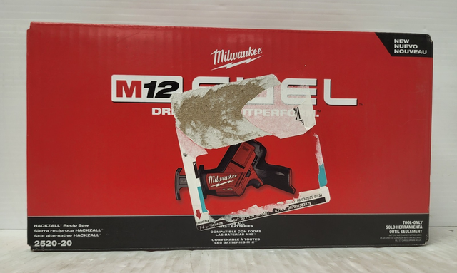 (N94798-4) Milwaukee 2520-20 Cordless M12 Hackzall Reciprocat...
