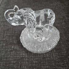 Solid Glass Elephant Ornament - Photo 3