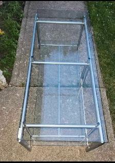glass tv stand