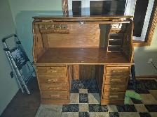 Beautiful oak rolltop desk - Photo 3